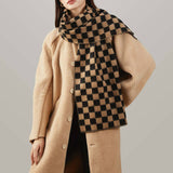 Wool Plaid Scarfthic Warm Unisex Winter Wrap_Cwasc1098