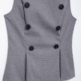 STYLISH BUTTONED BOAT NECK SHIRT CASUAL LOOK_CWTHT0240