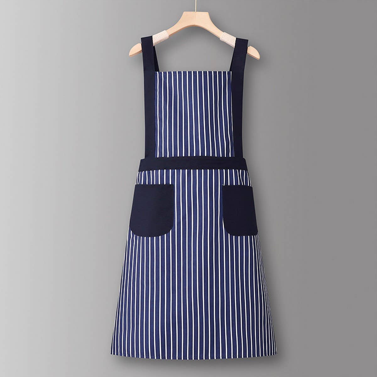 HOUNDSTOOTH SOLID COLOR WATERPROOF WORK APRON_CWMM6792