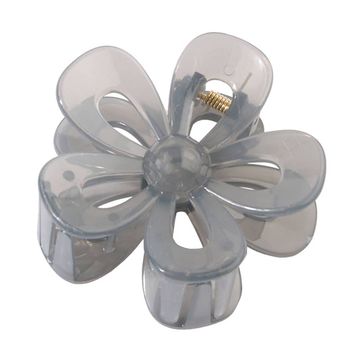 Matte Acrylic Flower Hair Claw Clip For Women_Cwaha07298