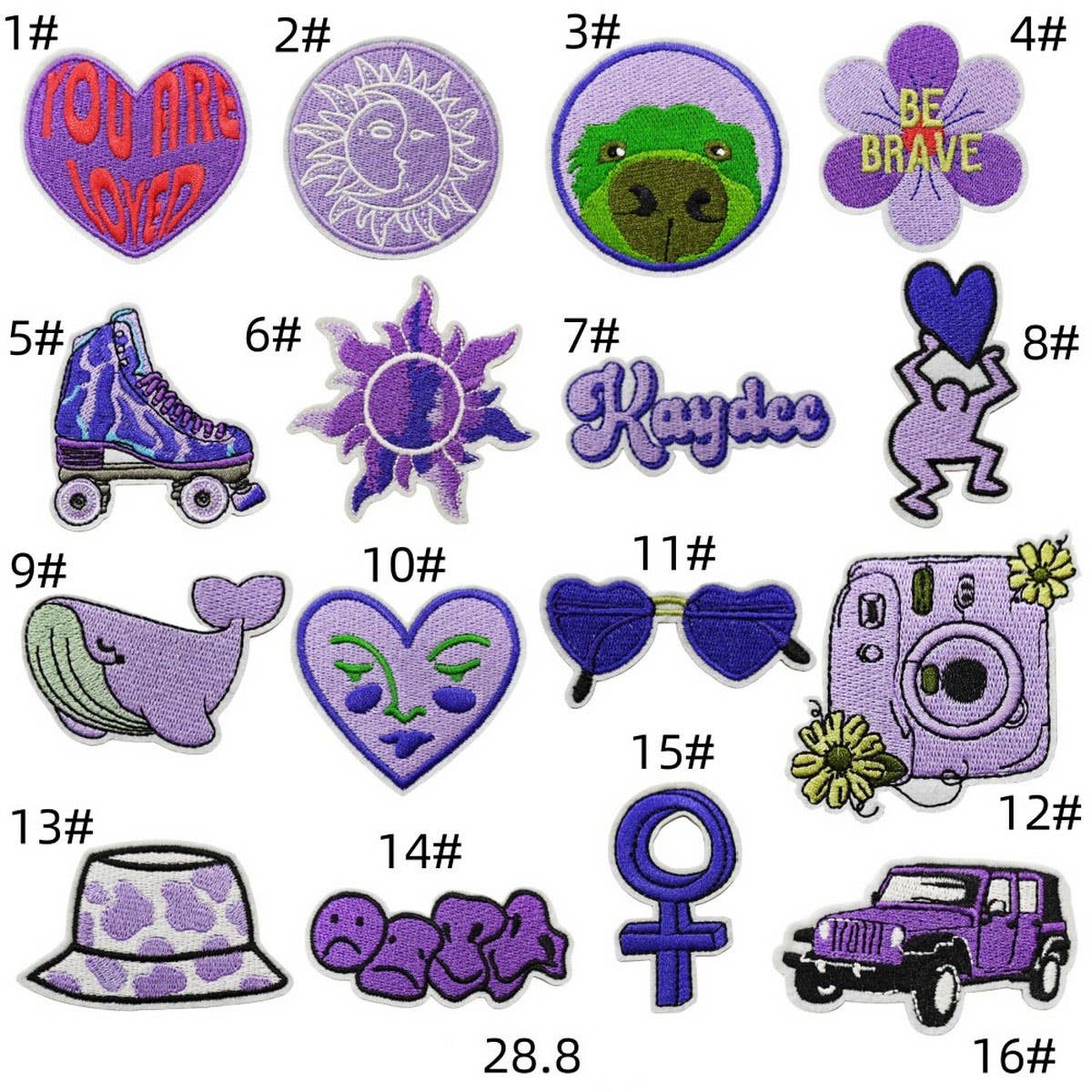 NEW PURPLE SERIES EMBROIDERED CLOTH PATCHES_CWMM4047