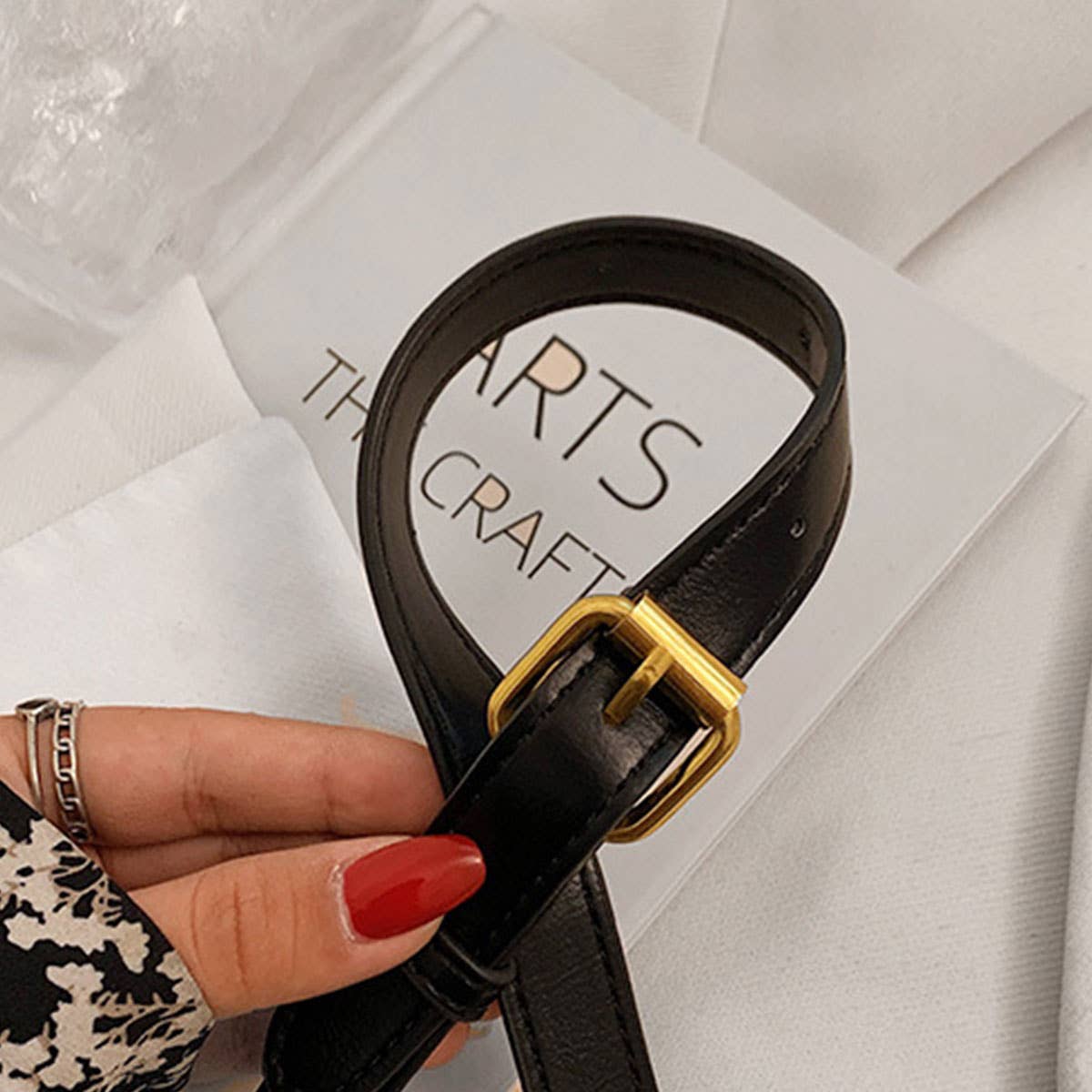 Houndstooth Fanny Belt Bag,Crossbody Bag_Cwab0915