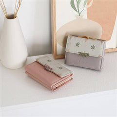 New Fresh Print 3-Fold Coin Clip Wallet_Cwab06264
