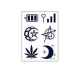 GARDENIA BLUE JUICE TATTOO STICKERS WATERPROOF_CWMM8359