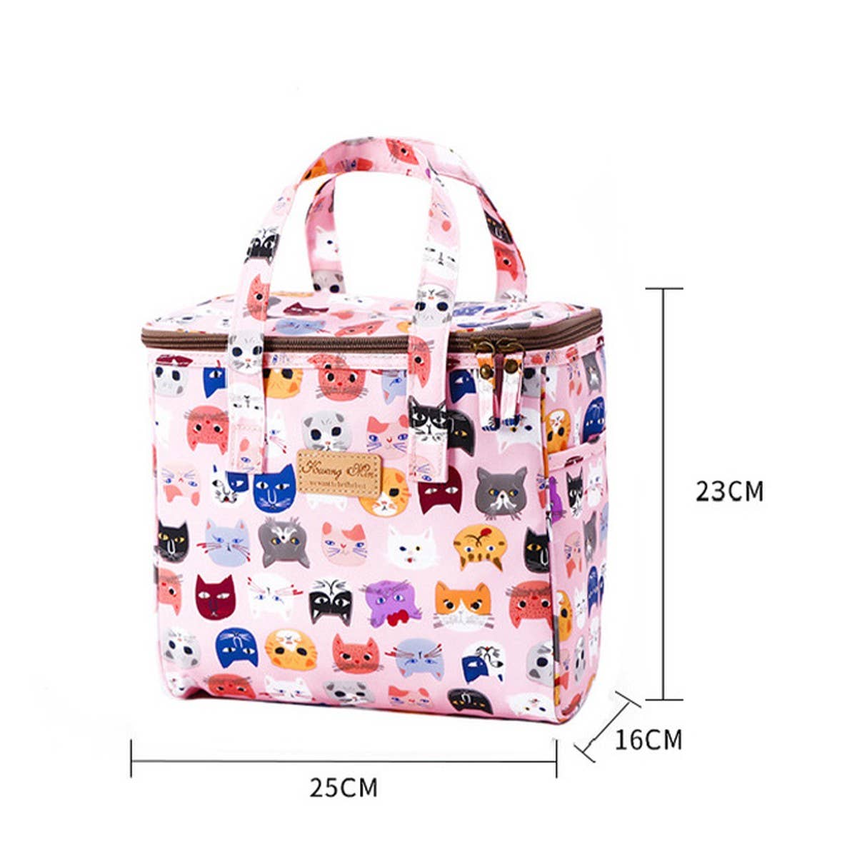 Waterproof Canvas Portable Insulation Bag Bento Bag_Cwab1720