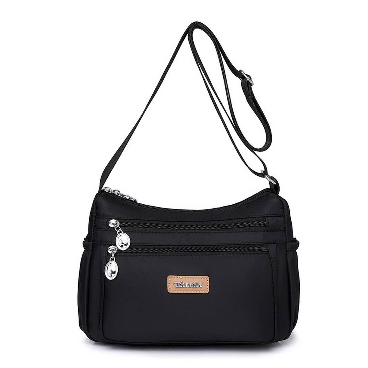 MULTI COMPARTMENT NYLON SHOULDER AND CROSSBODY BAG_CWASC1759