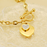 Cwaje1955_Fashion Love Stainless Steel Bracelet Ot Buckle