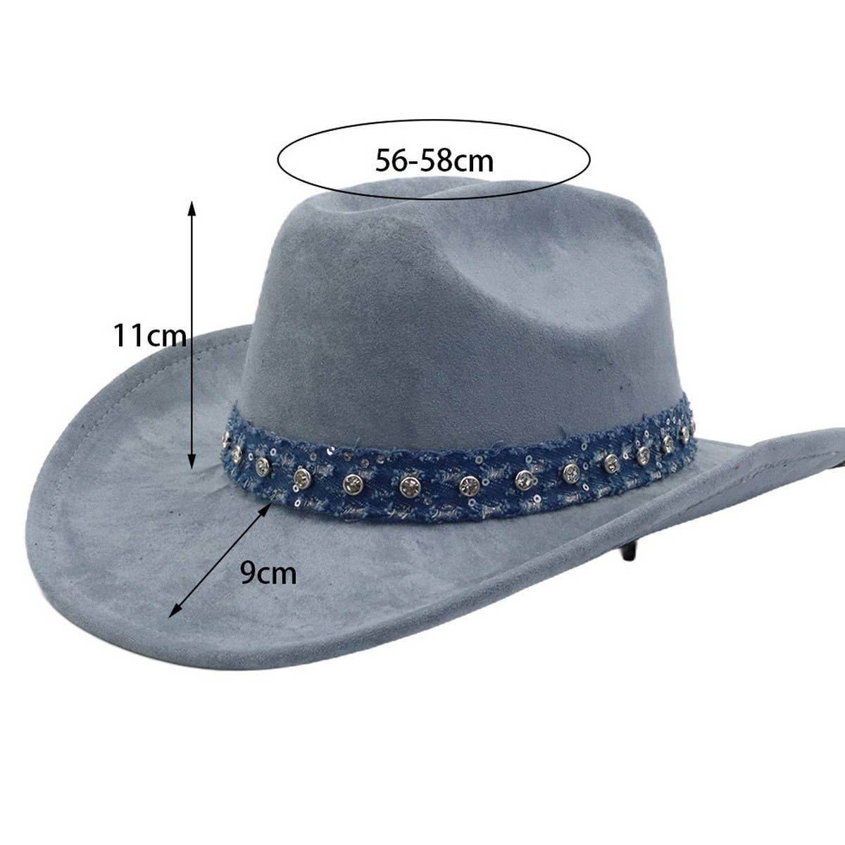 Unisex Suede Cowboy Hat Vintage Ethnic Style_Cwah04502