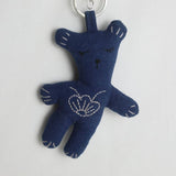 EMBROIDERED INDIGO BEAR PLUSH CHARM_CWMM6000