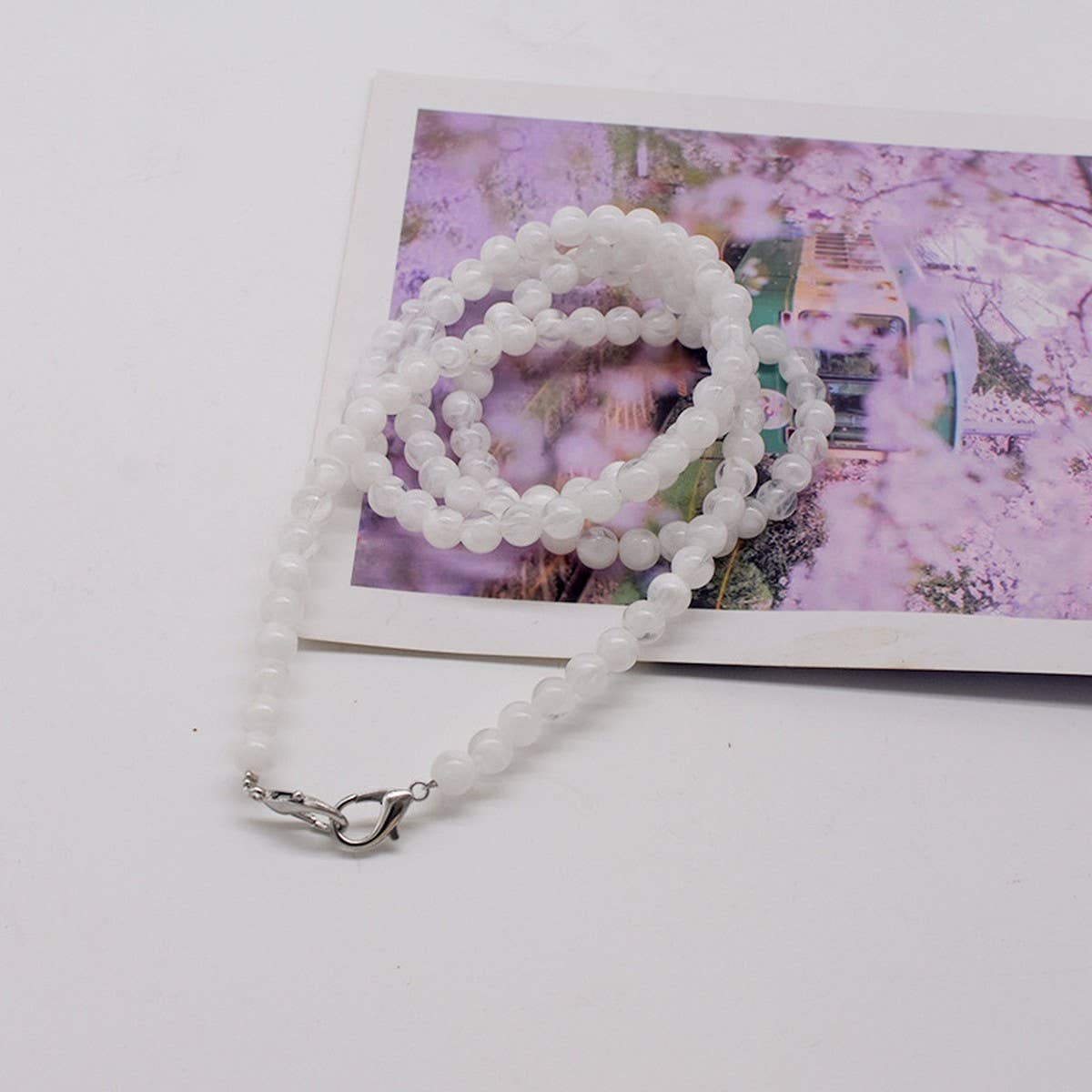 ACRYLIC BEADS CHAIN STRAP PHONE CASE BAG CROSSBODY_CWMM5060