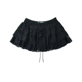 LACE TRIM SKORT FOR WOMEN FRENCH CASUAL STYLE_CWDSD8338
