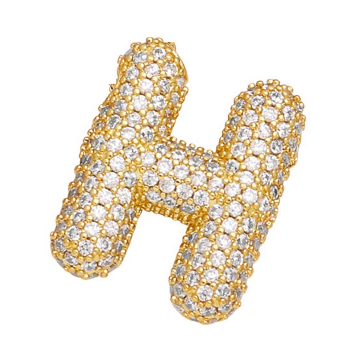 COPPER ZIRCONIA PENDANT NECKLACE HIP HOP_CWMM5862