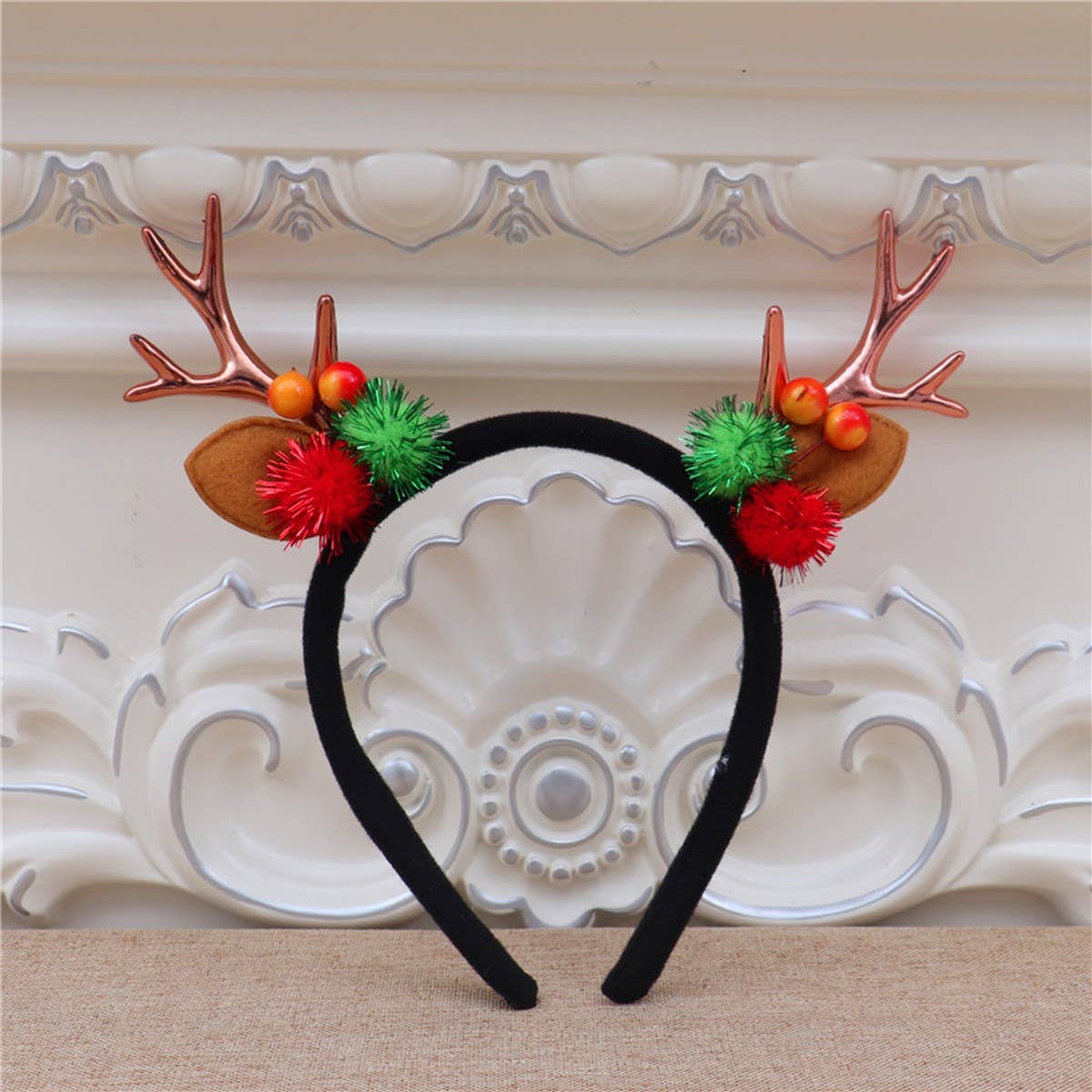 CHRISTMAS DEER ANTLERS CHILDRENS HEADBAND_CWAHA2737