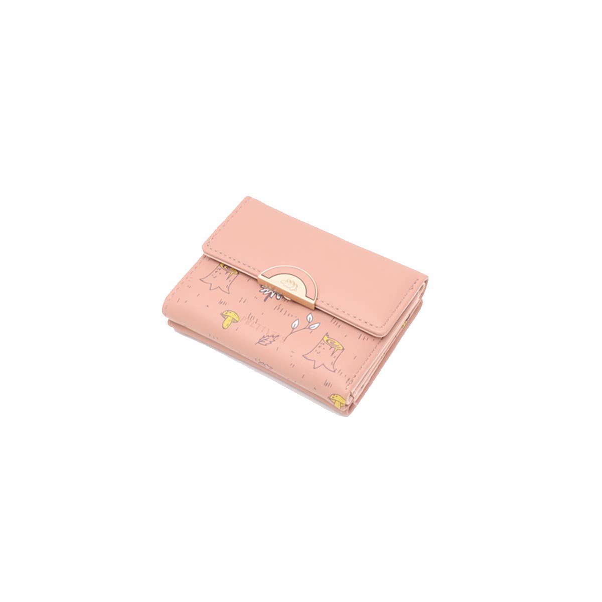 Spring Print 3-Fold Coin Clip Mini Wallet_Cwab06262