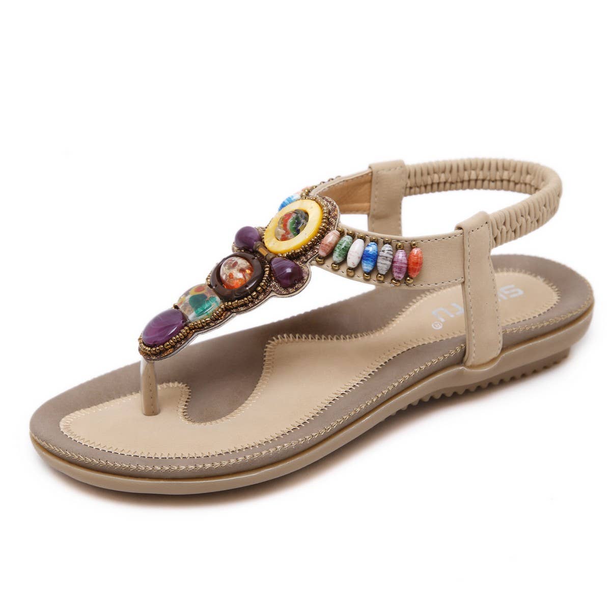 BOHEMIAN RETRO BEADED FLIPF FLOPS SANDALS_CWSHS0487
