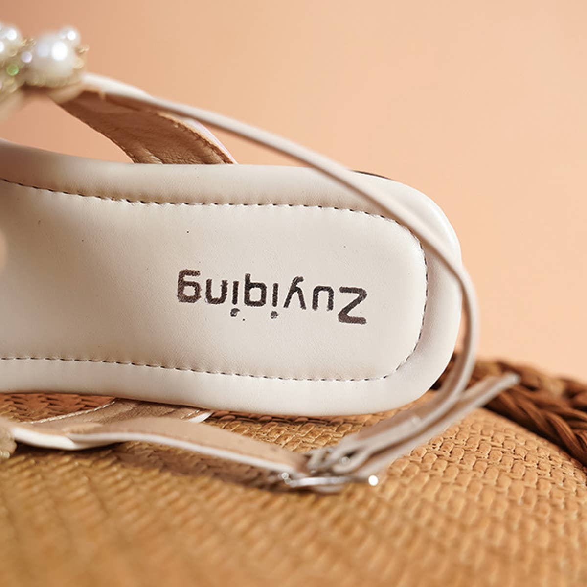 2024 PEARL SQUARE TOE FLIP TOE OPEN TOE SANDALS_CWSHS0703