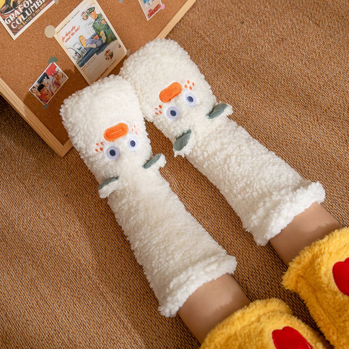 CARTOON WARM FUZZY INDOOR SLIPPER SHOES_CWMS0716