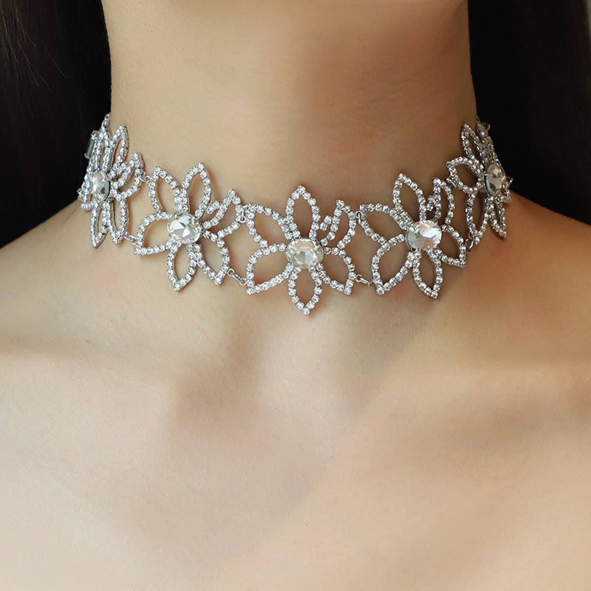 EXQUISITE AND FASHIONABLE FULL ZIRCONIUM NECKLACE_CWAJE2827