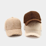 Winter Furry Baseball Cap Women Warm Casual Hat_Cwah04728