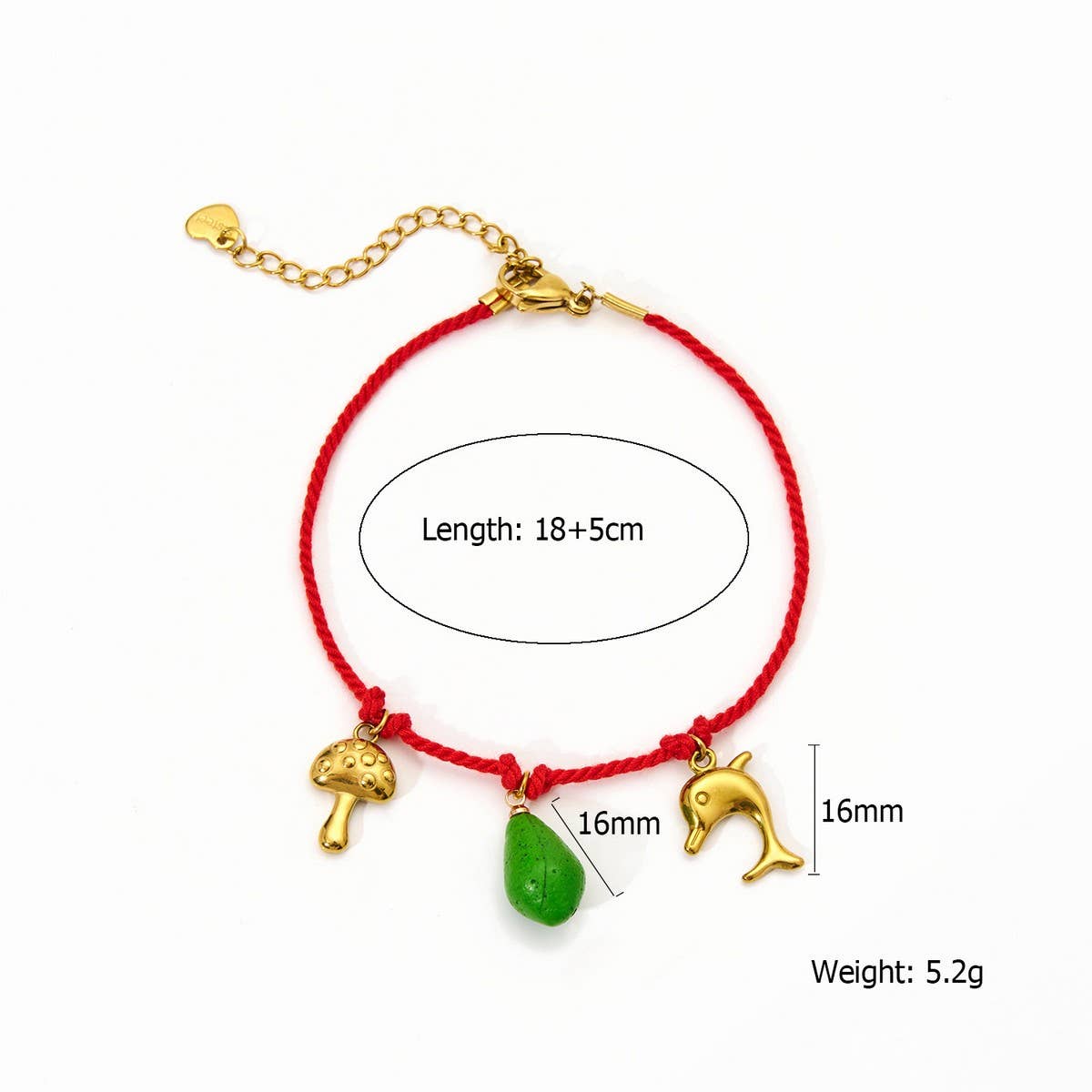 ORIGINAL HANDMADE COLORFUL FRUIT ROPE BRACELET_CWAJE4595