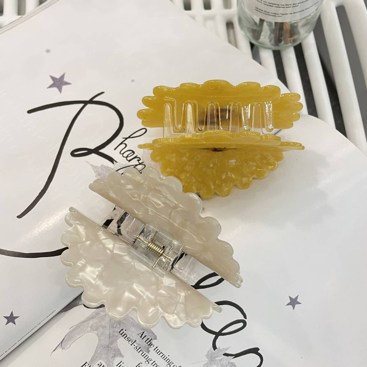 Delicate Daisy Flower Hair Clip_Cwaha0968