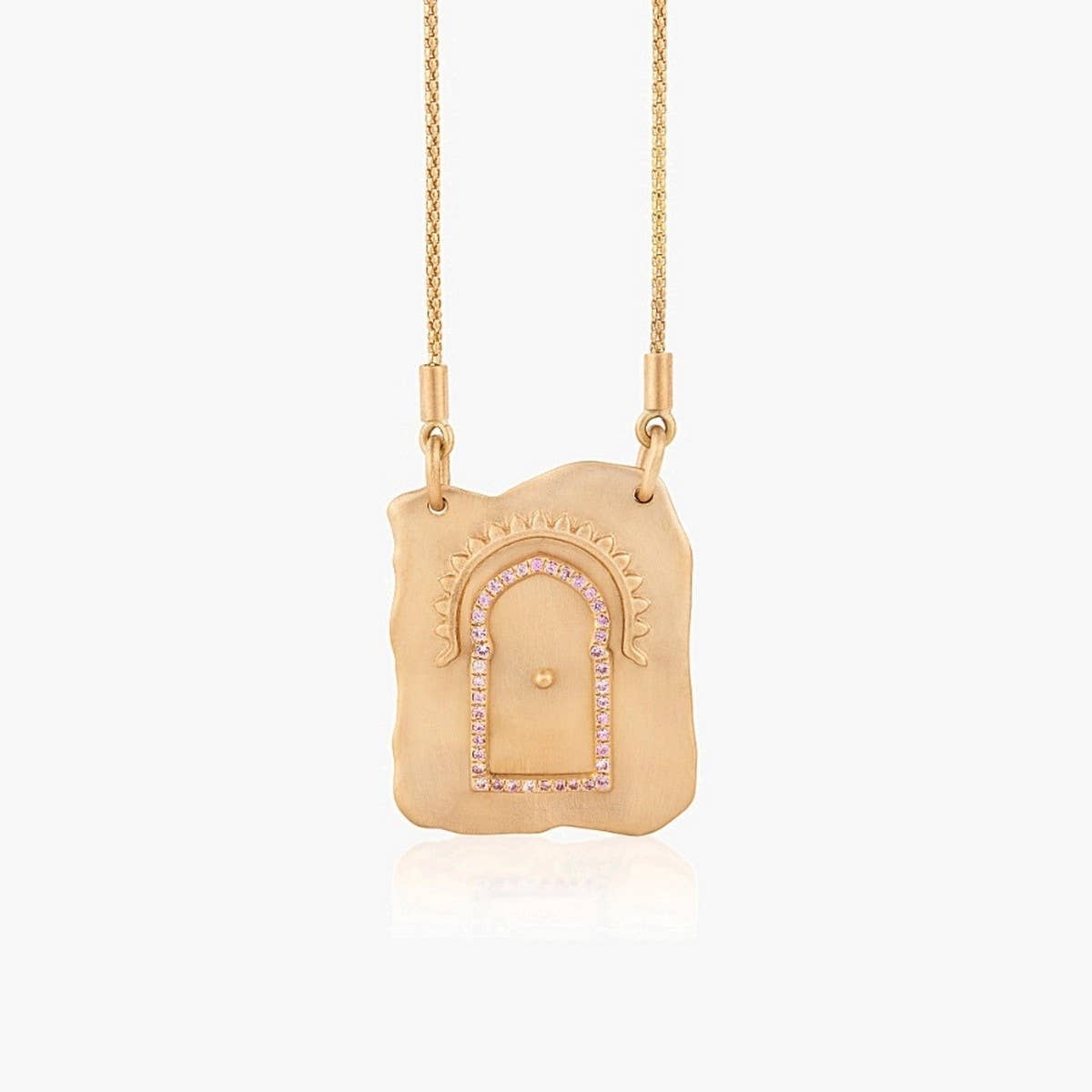 TAROT REBIRTH LOCKET BUTTERFLY GOLD PENDANT_CWMM6966