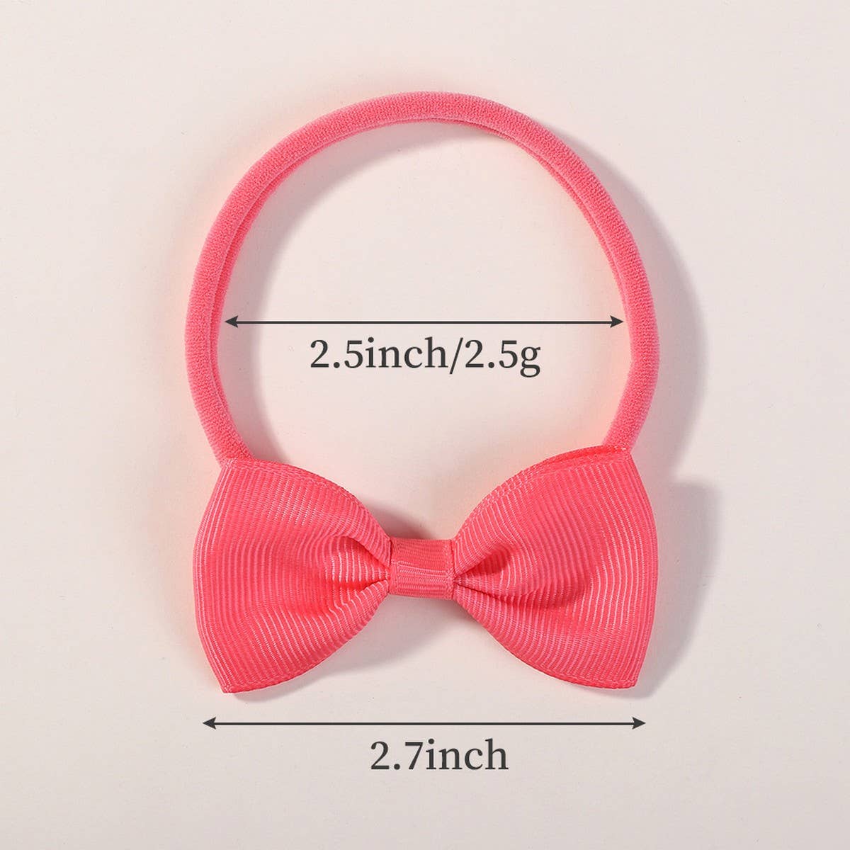KIDS BOW HEADBAND SET ELASTIC NYLON NO MARKS_CWAHA6720