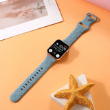 APPLE WATCH9 1 ENGRAVED CHECKERED SILICONE STRAP_CWWW0052