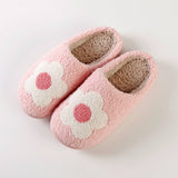 FLOWER PATTERN WINTER INSULATION COTTON SLIPPERS_CWSHS0462