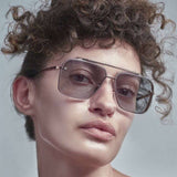 SQUARE FRAME SUNGLASSES METAL FRAMELESS SUNGLASSES_CWASG0561