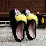 CREATIVE YELLOW HAIR FUN COTTON SLIPPERS_CWSHS0862