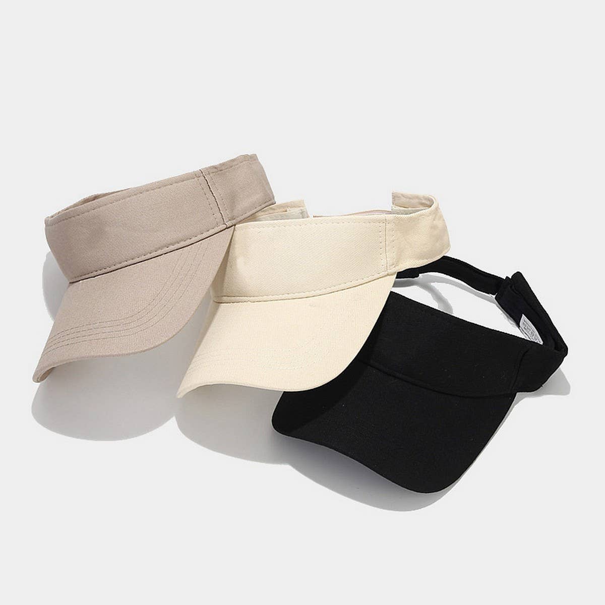 SUMMER SIMPLE SOLID VISOR HAT UNISEX OUTDOOR_CWAH3303