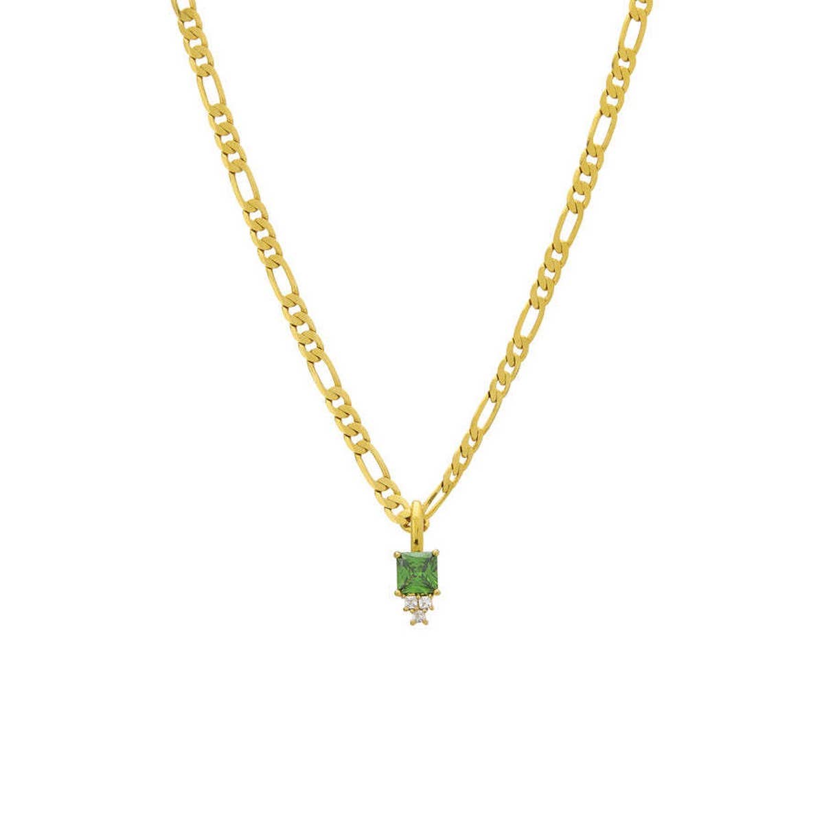 SIMPLE AND FASHIONABLE COLORFUL ZIRCON NECKLACE_CWMM3787