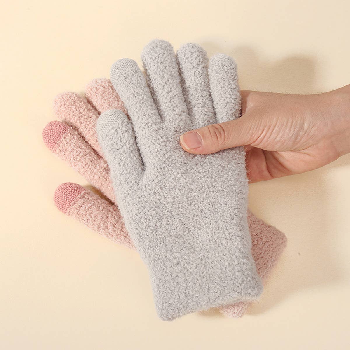 Outdoor Thick Double Layer Knitted Gloves_Cwag0129