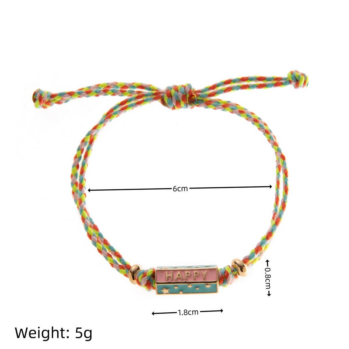 BOHO COLORFUL LOVE PENDANT GOLD PLATED JEWELRY_CWMM6967