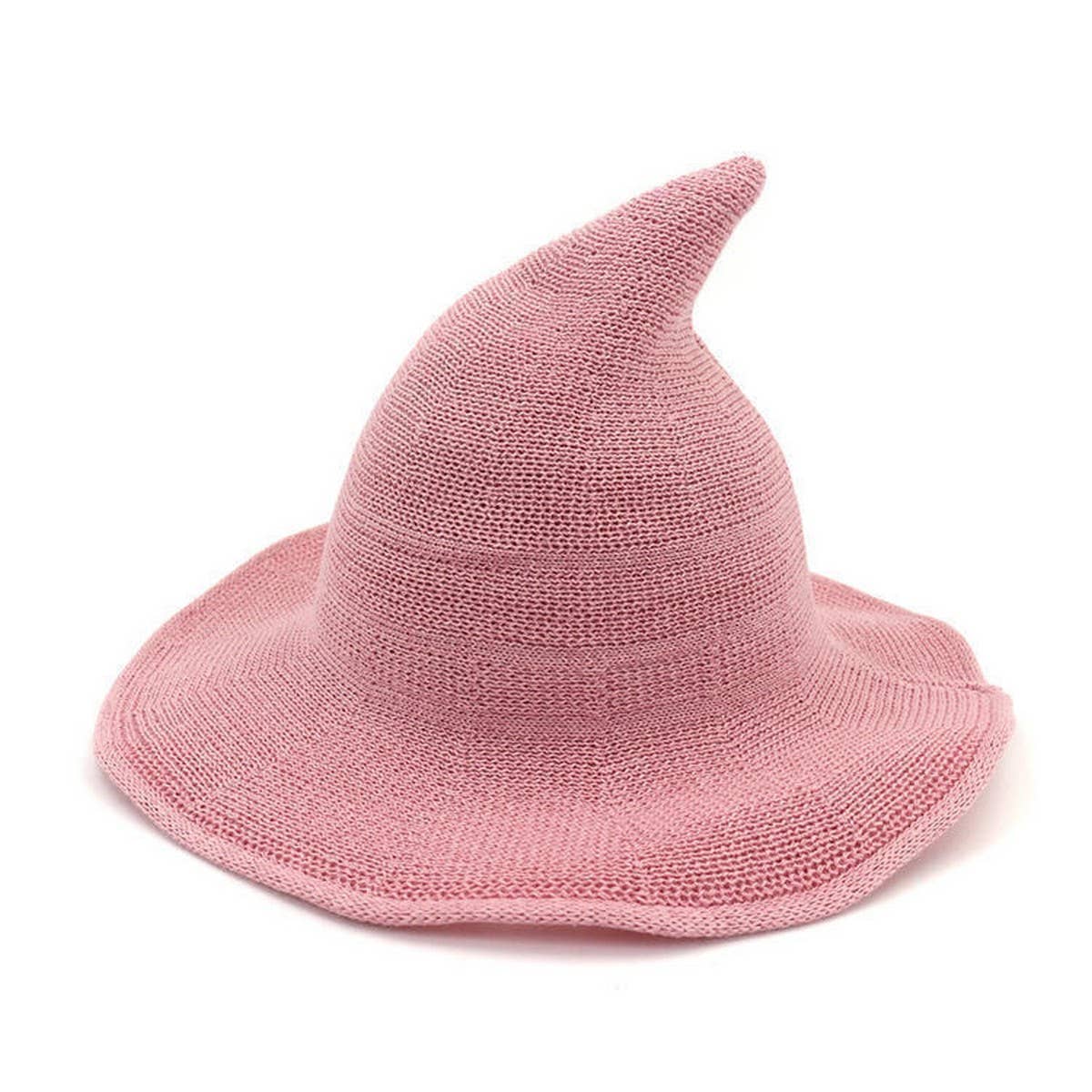 Cwah1676_Regular Foldable Knitted Halloween Witch Hat