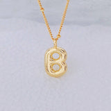 18K GOLD 26 LETTERS CUTE HIP HOP PENDANT NECKLACE_CWMM5871