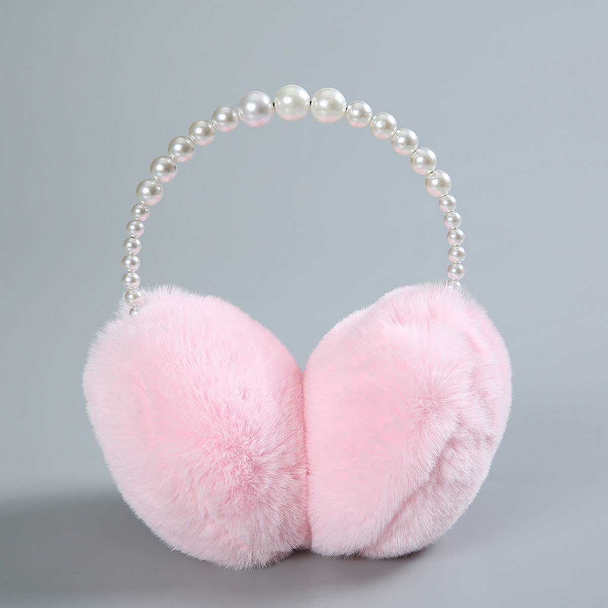 FASHIONABLE WARM PEARL EARMUFFS_CWMM1432