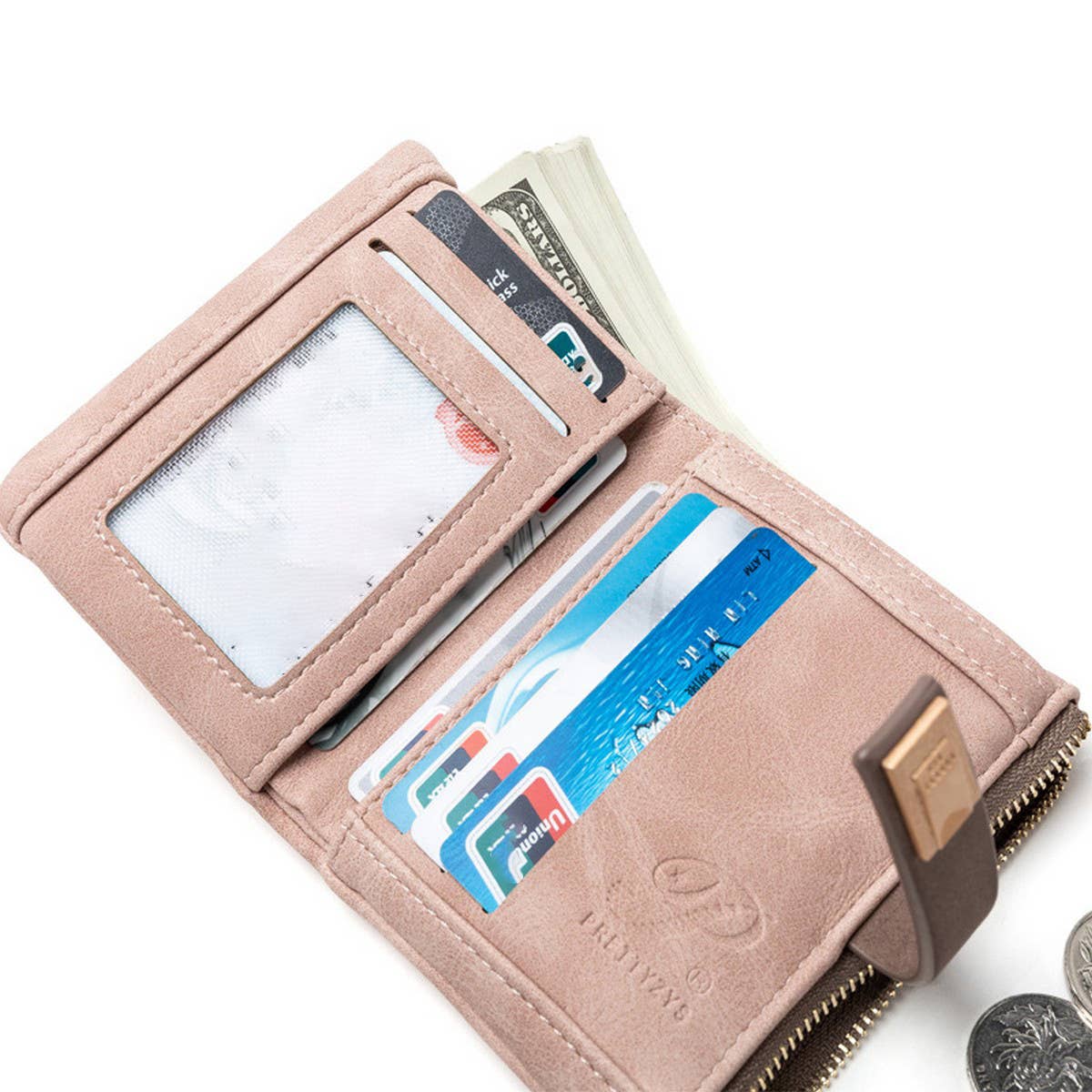 RETRO CASUAL DRAWSTRING WOMENS WALLET_CWAB2326