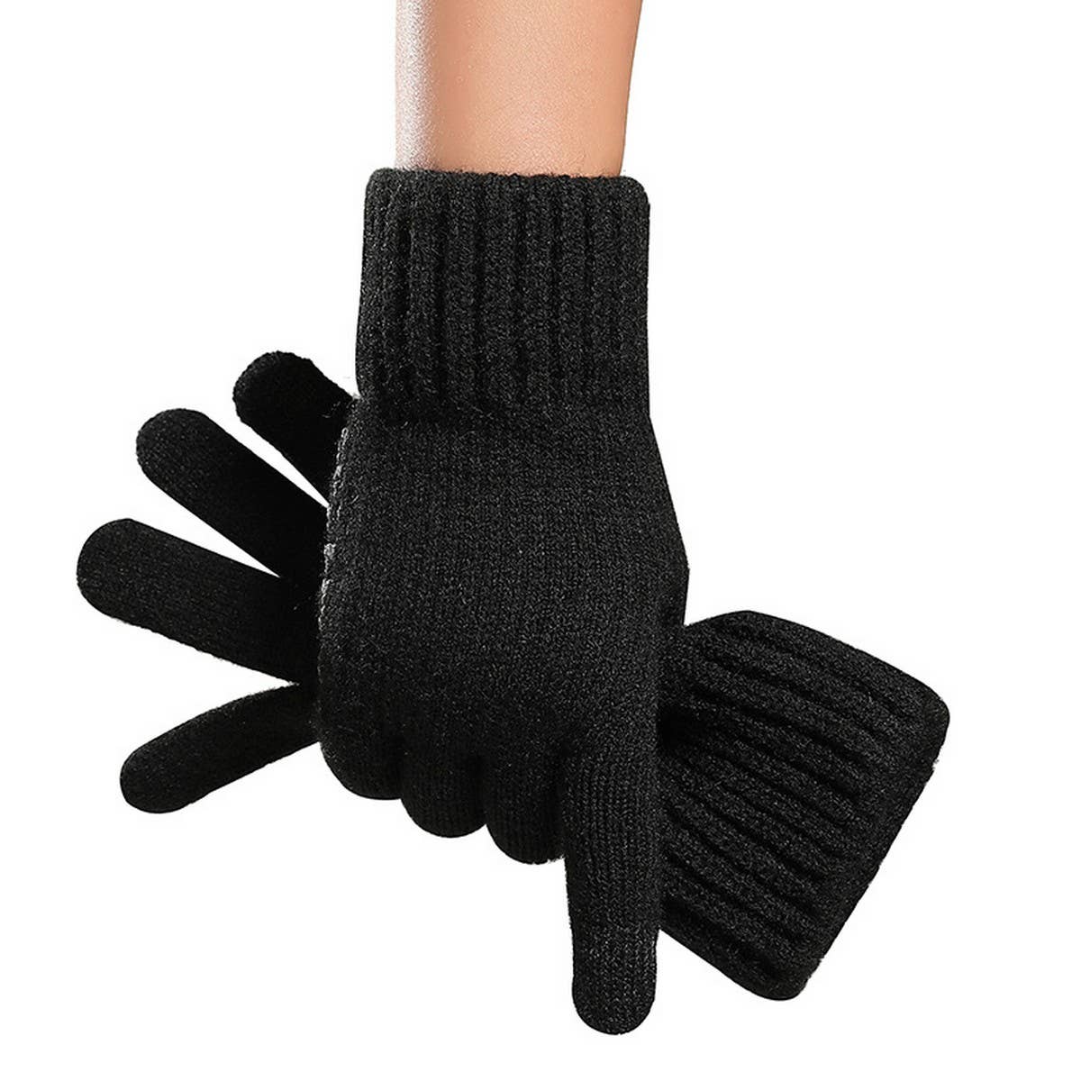 Winter Mens Rubber Touch Screen Gloves_Cwmm1487