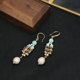 HIGH END VINTAGE PEARL EARRINGS FOR WOMEN_CWAJE3789