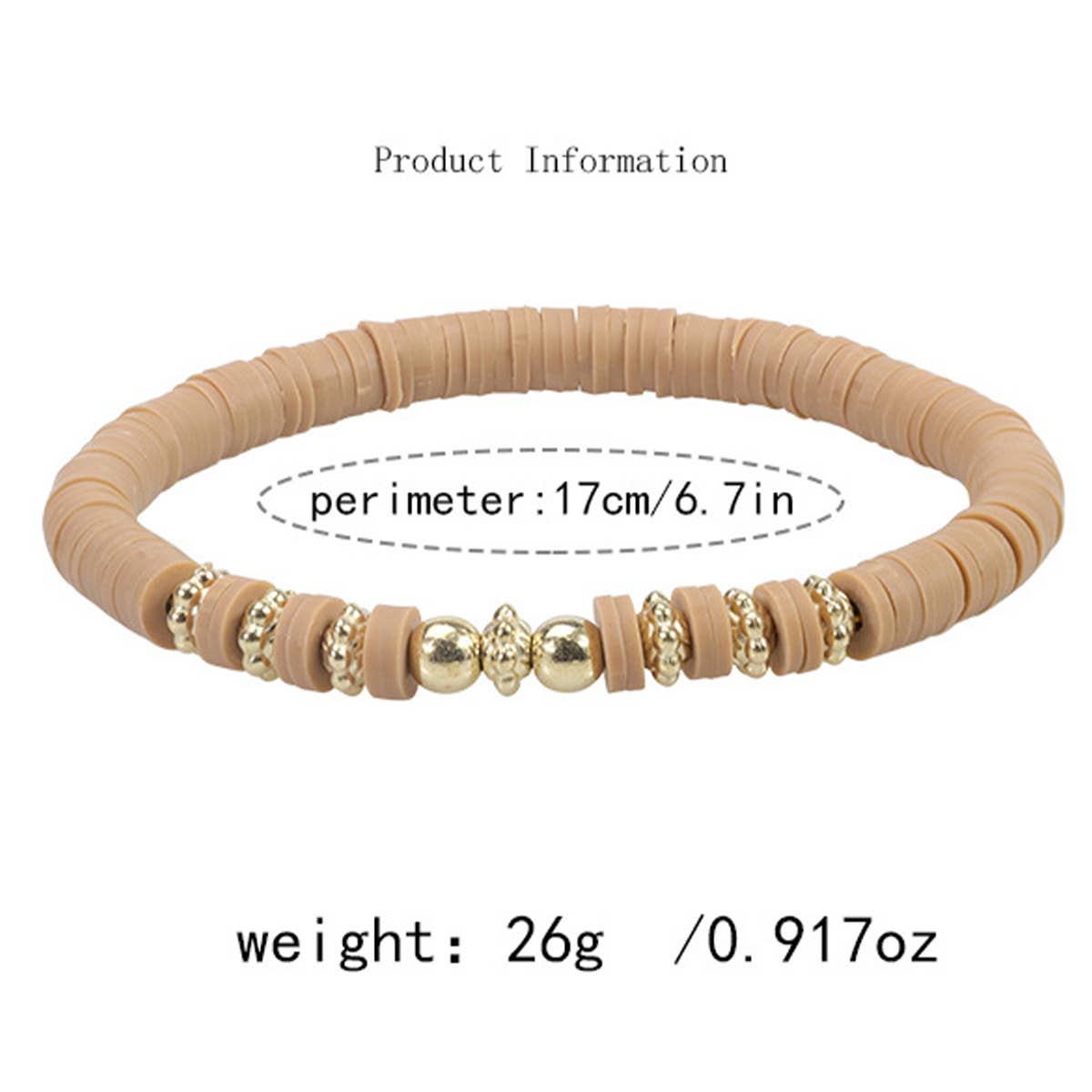 COLORFUL SOFT CERAMIC BEADED BRACELET SET_CWAJE0720