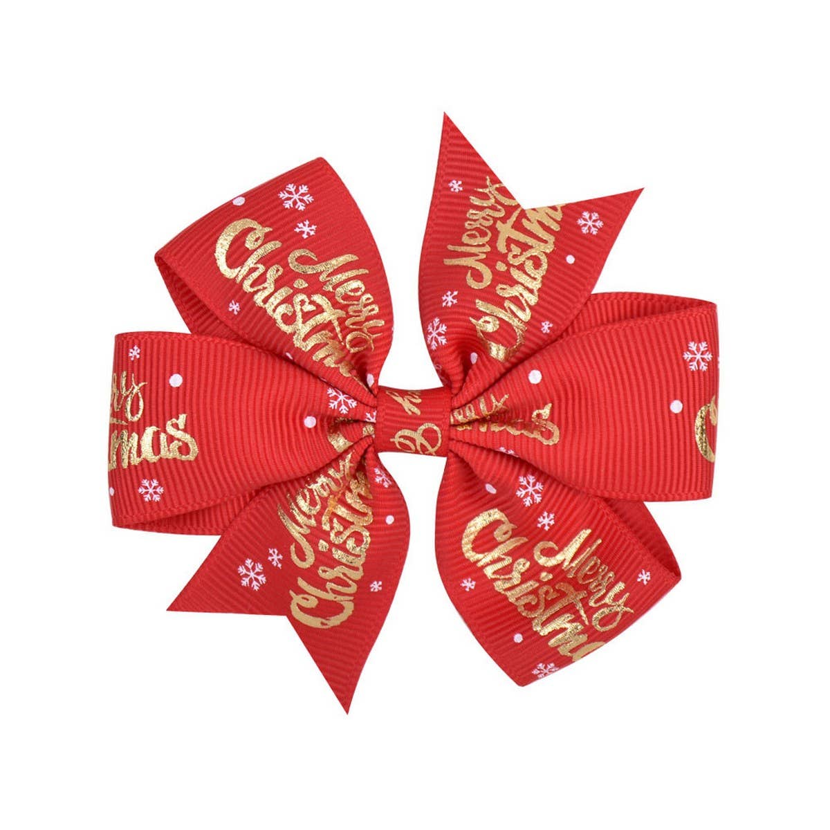 CUTE CHRISTMAS KIDS GROSGRAIN SIX EAR BOW CLIP_CWAHA6689