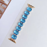 APPLE WATCH 9 RHINESTONE WHITE STONE ELASTIC STRAP_CWASC1561