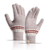 THICK KNIT GLOVES FOR WOMEN TOUCHSCREEN WARM LINED_CWAG0518