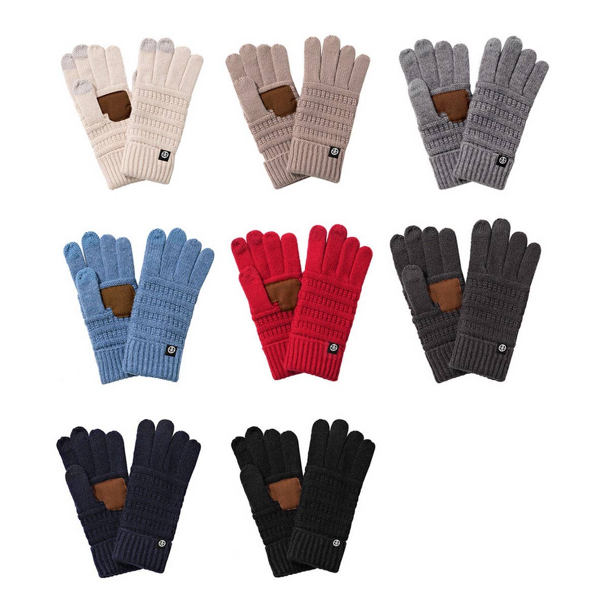 Winter Non-Slip Knitted Warm Touch Screen Gloves_Cwmm2878