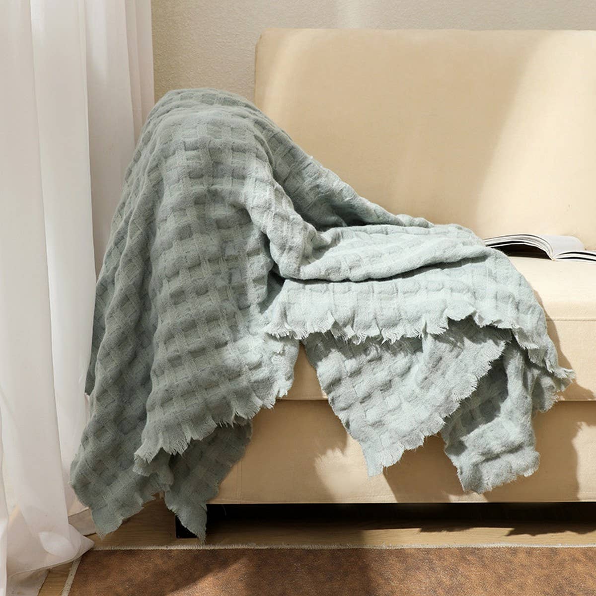 Knitted Weighted Throw Blanket For Couch_Cwmm0211
