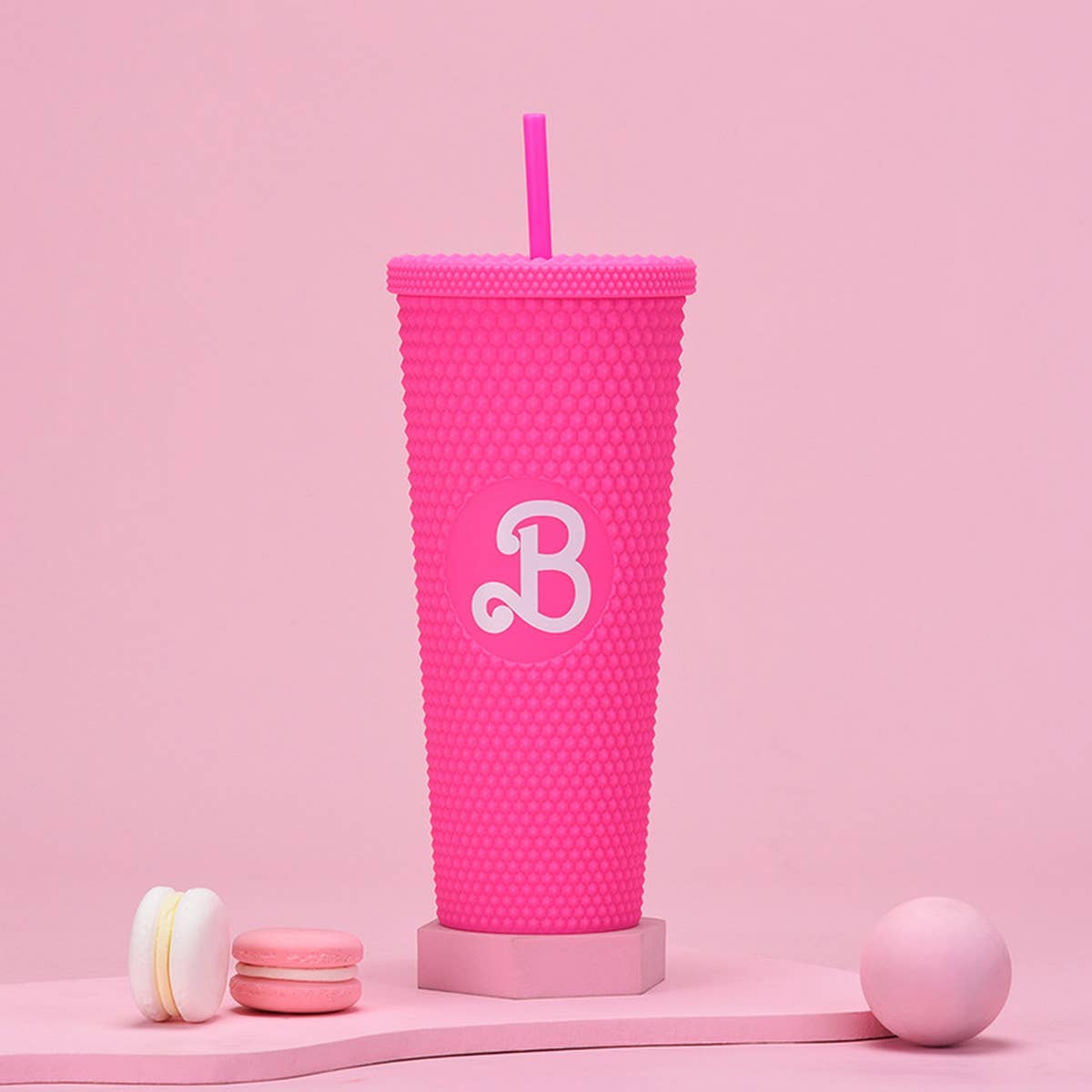 DOUBLE LAYER PORTABLE PLASTIC STRAW DIAMOND CUP_CWMM0978