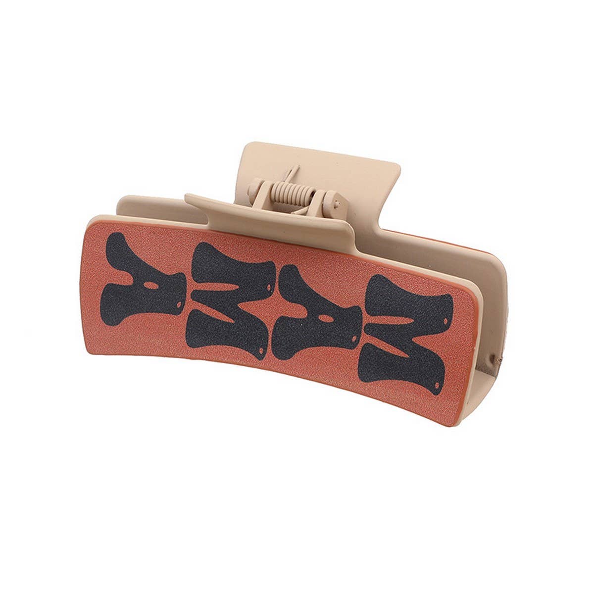 COWBOY STYLE PU LEATHER HAIR CLAW WITH CARDS_CWAHA0586