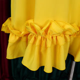 LOOSE CASUAL PLUS SIZE LOTUS LEAF SLEEVE TIE DRESS_CWDSD6063